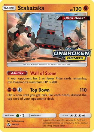 Stakataka - SM180 (Prerelease)  - Holofoil - Promo