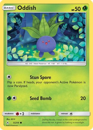 Oddish (5) (5) 005  - Common