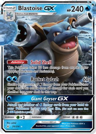 Blastoise GX 035  - Holofoil - Ultra Rare