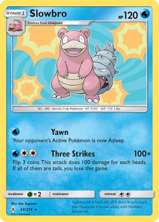 Slowbro 043  - Holofoil - Holo Rare
