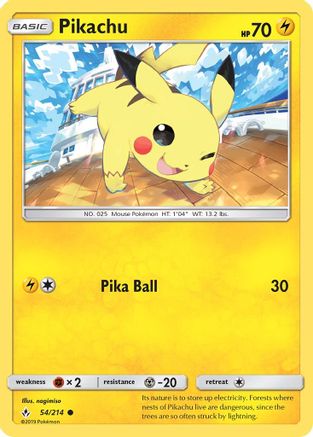 Pikachu 054  - Common
