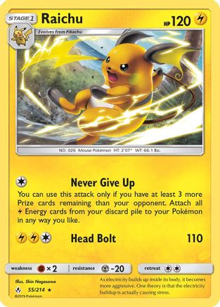 Raichu 055  - Rare