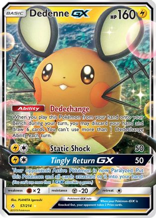 Dedenne GX 057  - Holofoil - Ultra Rare