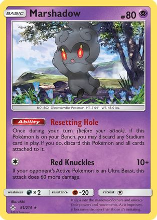 Marshadow 081  - Holofoil - Holo Rare
