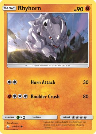 Rhyhorn (93) (93) 093/214  - Common