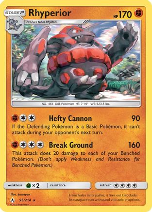 Rhyperior 095/214  - Rare