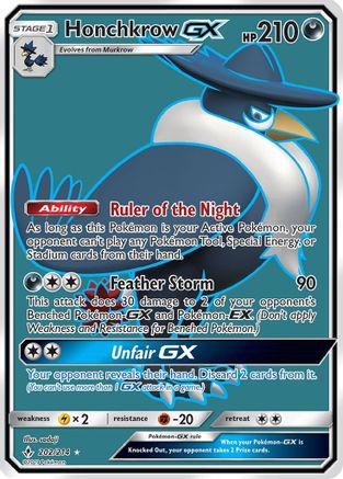 Honchkrow GX (Full Art) 202/214  - Holofoil - Ultra Rare