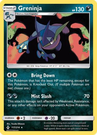 Greninja 117  - Holofoil - Holo Rare