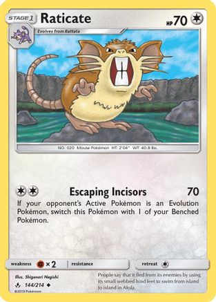 Raticate 144  - Uncommon
