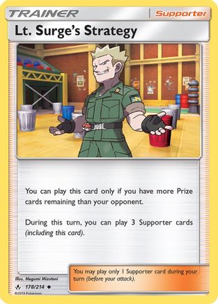 Lt. Surge's Strategy 178  - Uncommon