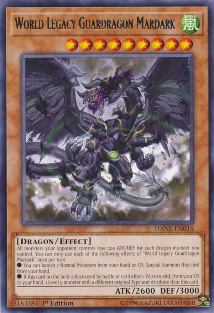 World Legacy Guardragon Mardark [DANE-EN018] Rare 