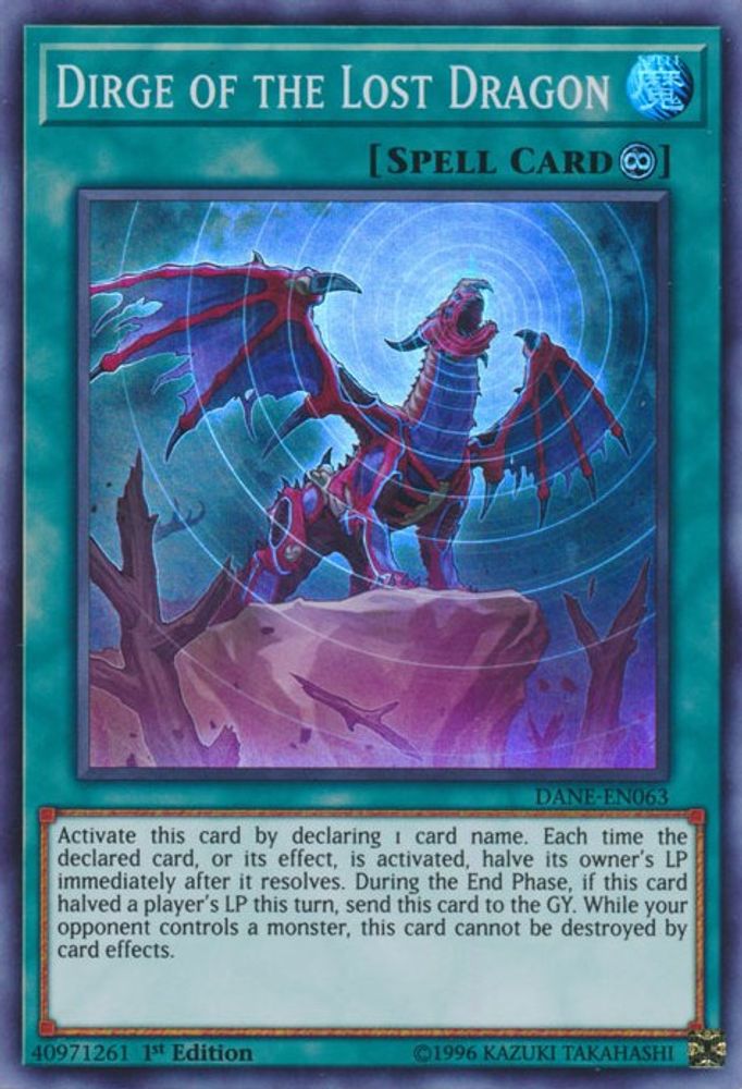 Dirge of the Lost Dragon (DANE-EN063) - Super Rare