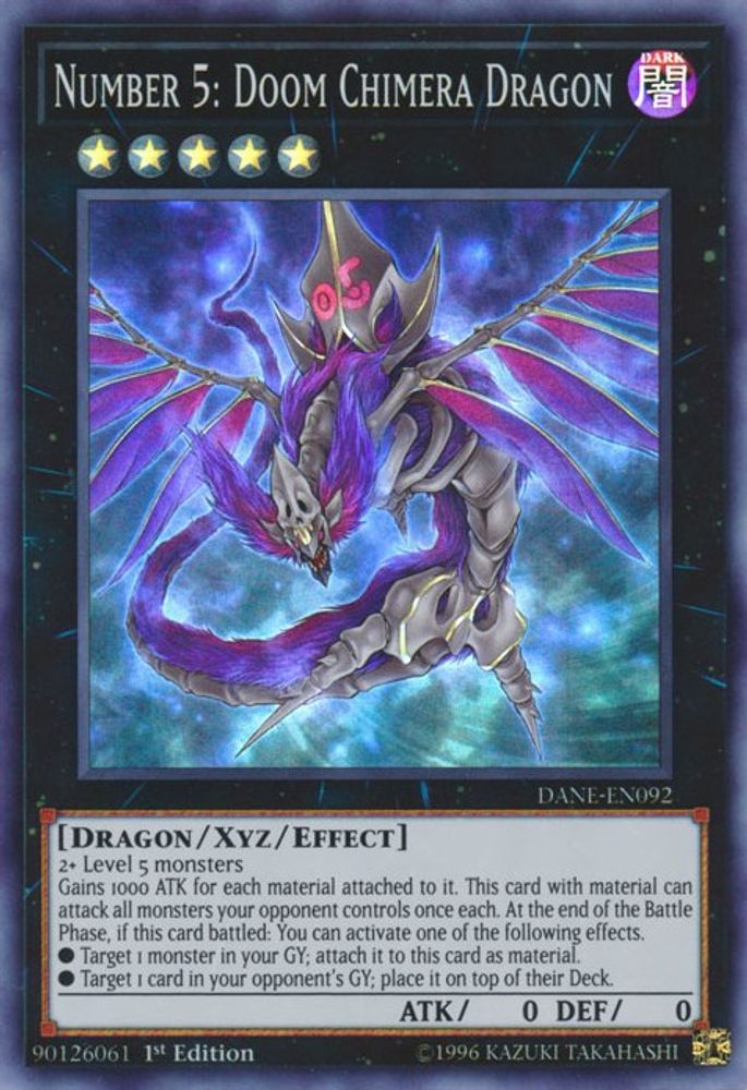 Number 5: Doom Chimera Dragon (DANE-EN092) - Super Rare