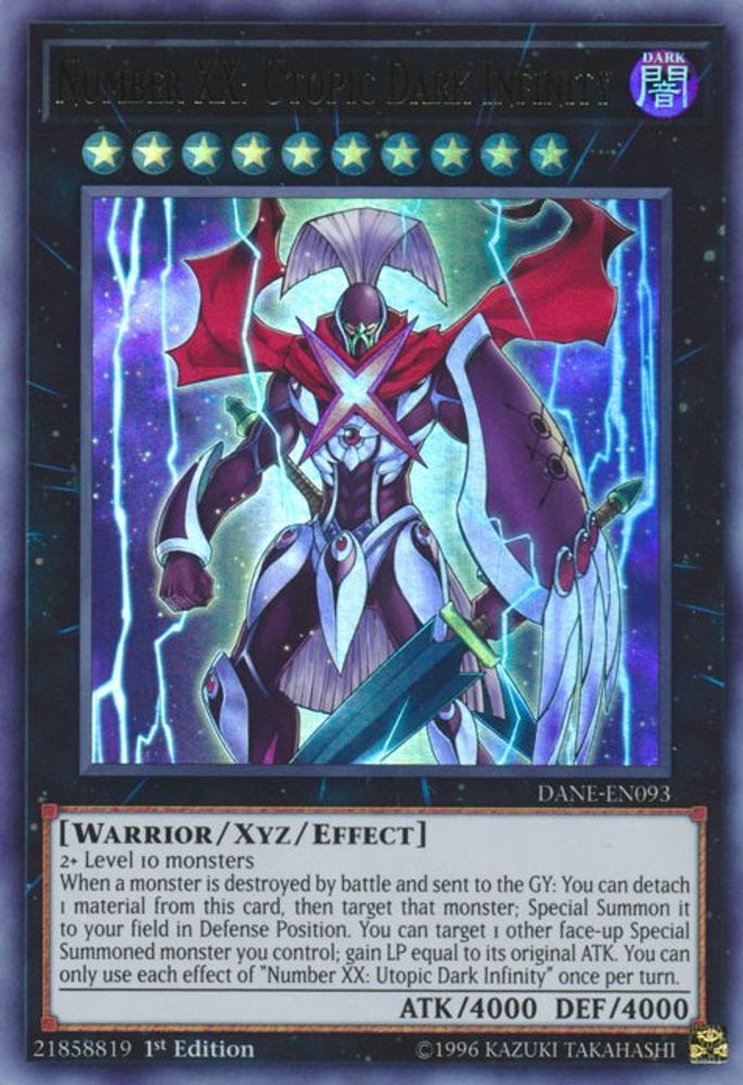 Number XX: Utopic Dark Infinity (DANE-EN093) - Ultra Rare
