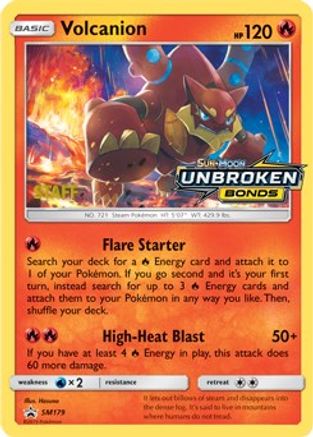 Volcanion - SM179 (Prerelease) [Staff]  - Holofoil - Promo