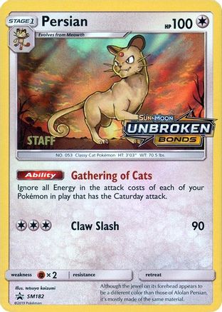 Persian - SM182 (Prerelease) [Staff]  - Holofoil - Promo