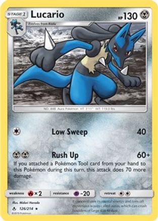 Lucario - 126/214 (SM Unbroken Bonds)/214  - Rare