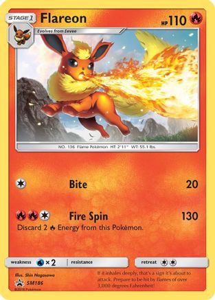 Flareon (Let's Play, Eevee!) SM186  - Promo
