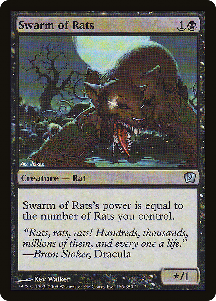 Swarm of Rats (9ED-166) - 9th Edition Foil