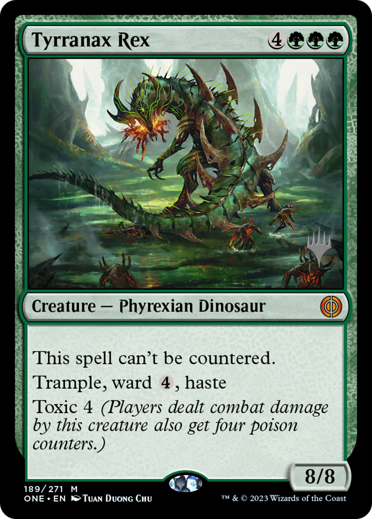 Tyrranax Rex (Pack promotionnel) [Phyrexia : All Will Be One Promos] 