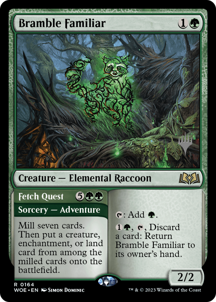 Bramble Familier // Récupérer la quête (Pack promotionnel) [Wilds of Eldraine Promos] 