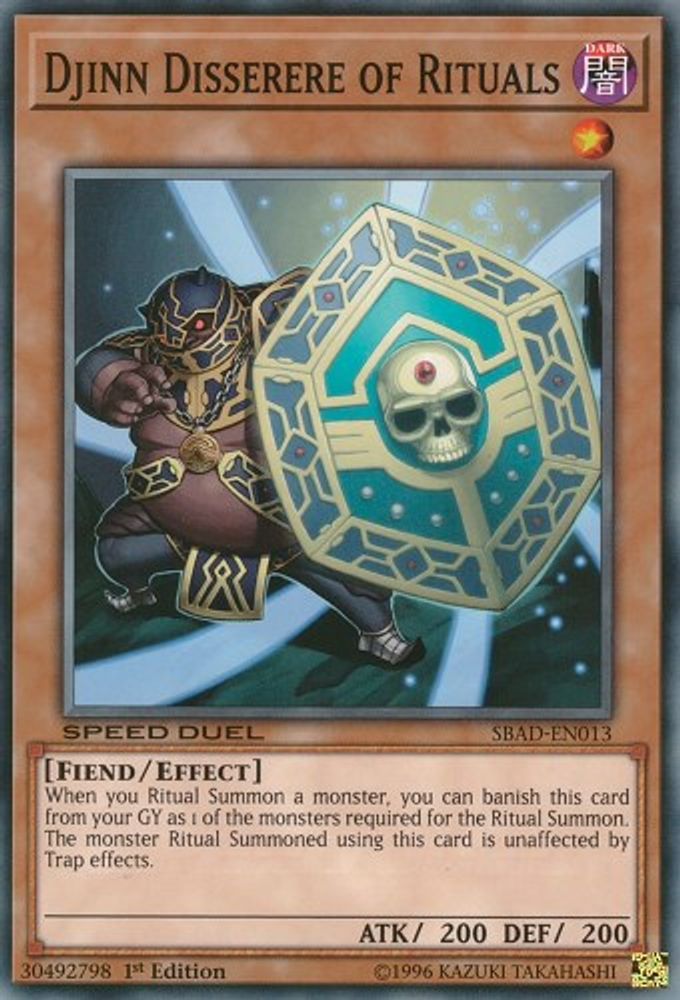 Djinn Disserere of Rituals (SBAD-EN013) - Common