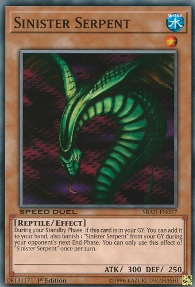 Sinister Serpent (SBAD-EN037) - Common