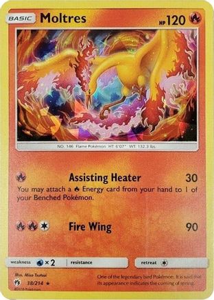 Moltres (Cracked Ice Holo) 038/214  - Holofoil - Holo Rare