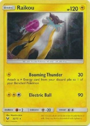 Raikou (Let's Play, Pikachu!)  032/73  - Holofoil - Holo Rare