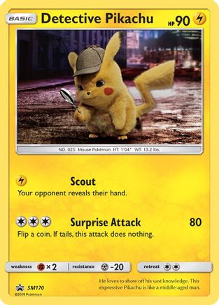 Detective Pikachu - SM170  - Holofoil - Promo