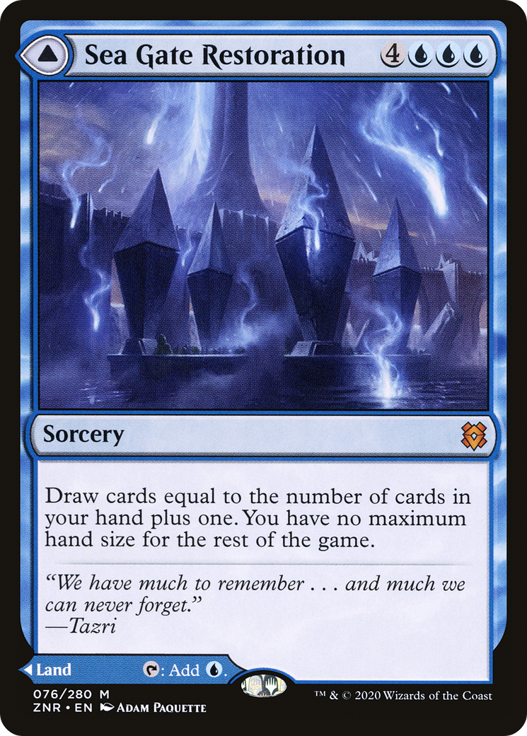 Restauration de la porte des mers // La porte des mers renaît [Zendikar Rising] 