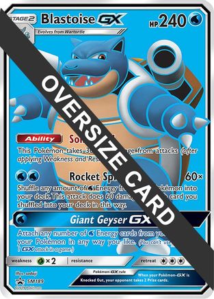 Blastoise GX (SM189) (carte Jumbo) [Soleil et Lune : Black Star Promos] 