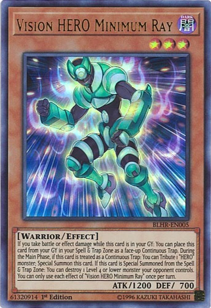 Vision Hero Minimum Ray [BLHR-EN005] Ultra Rare 