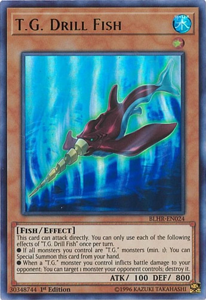 T.G. Drill Fish (BLHR-EN024) - Ultra Rare
