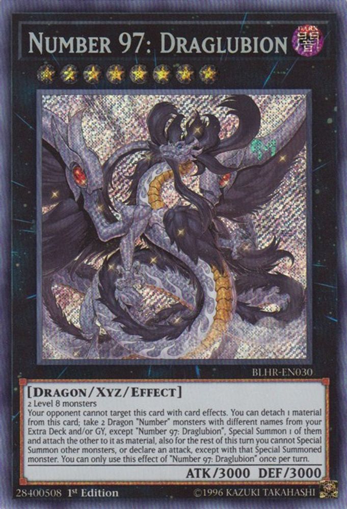 Number 97: Draglubion (BLHR-EN030) - Secret Rare