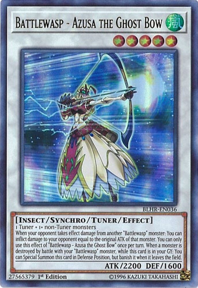 Battlewasp - Azusa the Ghost Bow (BLHR-EN036) - Ultra Rare