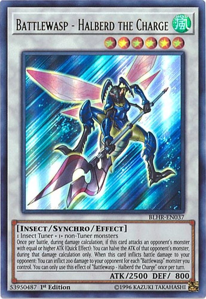 Battlewasp - Halberd the Charge (BLHR-EN037) - Ultra Rare