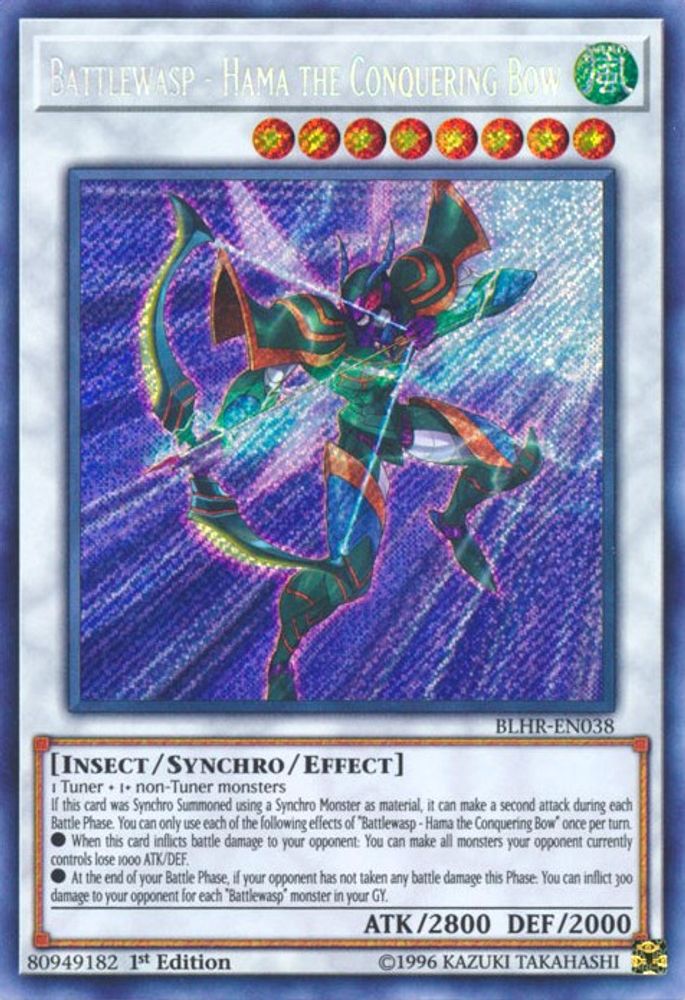 Battlewasp - Hama the Conquering Bow (BLHR-EN038) - Secret Rare