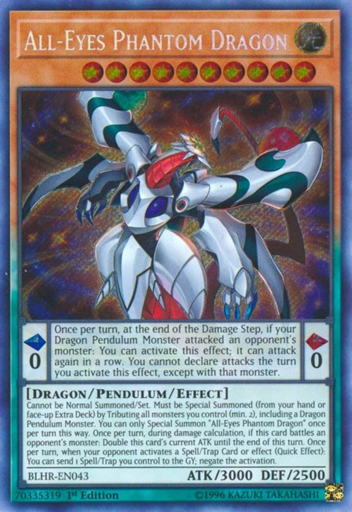 All-Eyes Phantom Dragon (BLHR-EN043) - Secret Rare