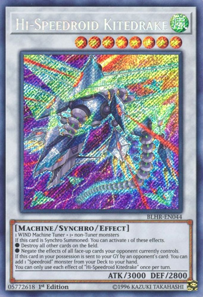 Hi-Speedroid Kitedrake (BLHR-EN044) - Secret Rare