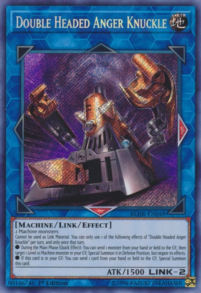 Knuckle de colère à double tête [BLHR-EN048] Secret Rare 