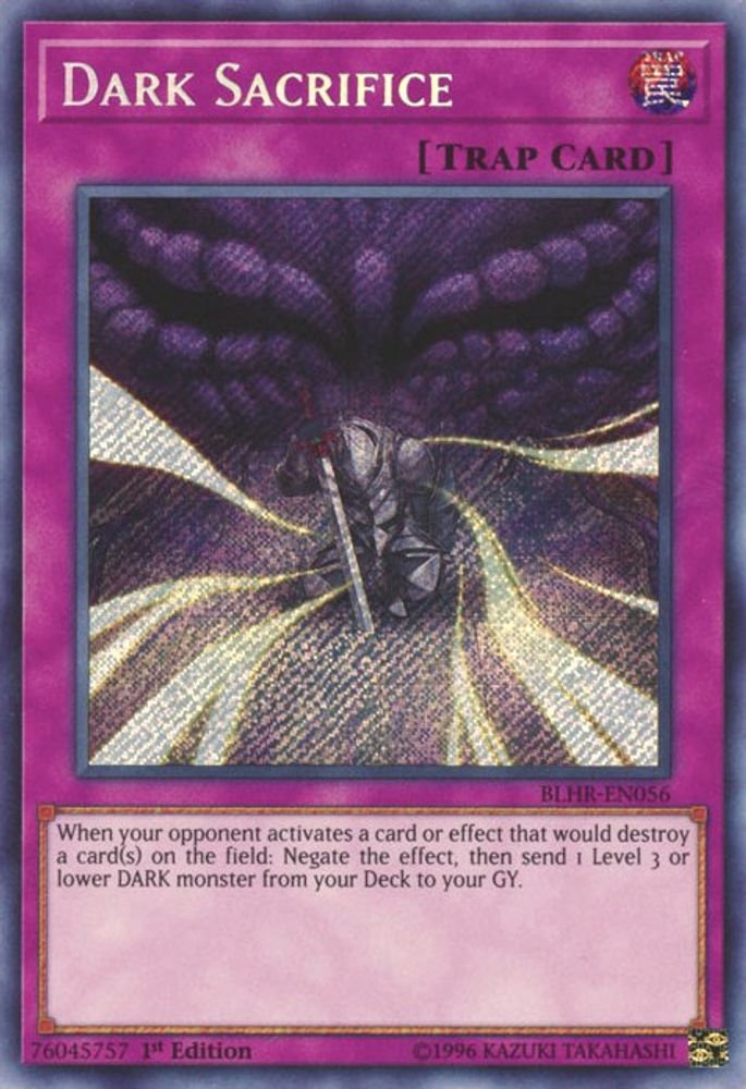 Dark Sacrifice (BLHR-EN056) - Secret Rare
