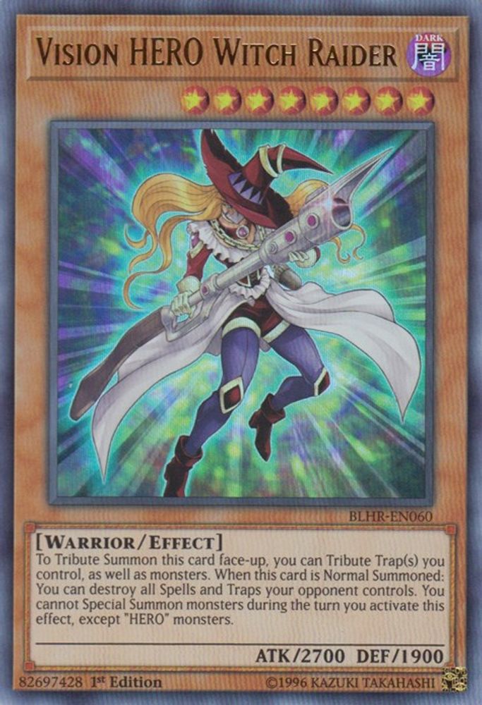 Vision HERO Witch Raider (BLHR-EN060) - Ultra Rare
