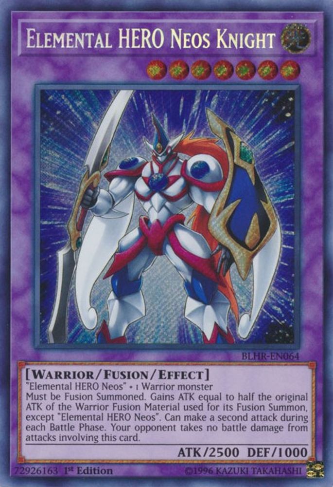 Héros élémentaire Neos Knight [BLHR-EN064] Secret Rare 
