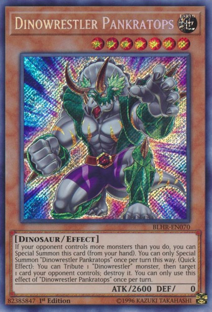 Dinowrestler Pankratops (BLHR-EN070) - Secret Rare