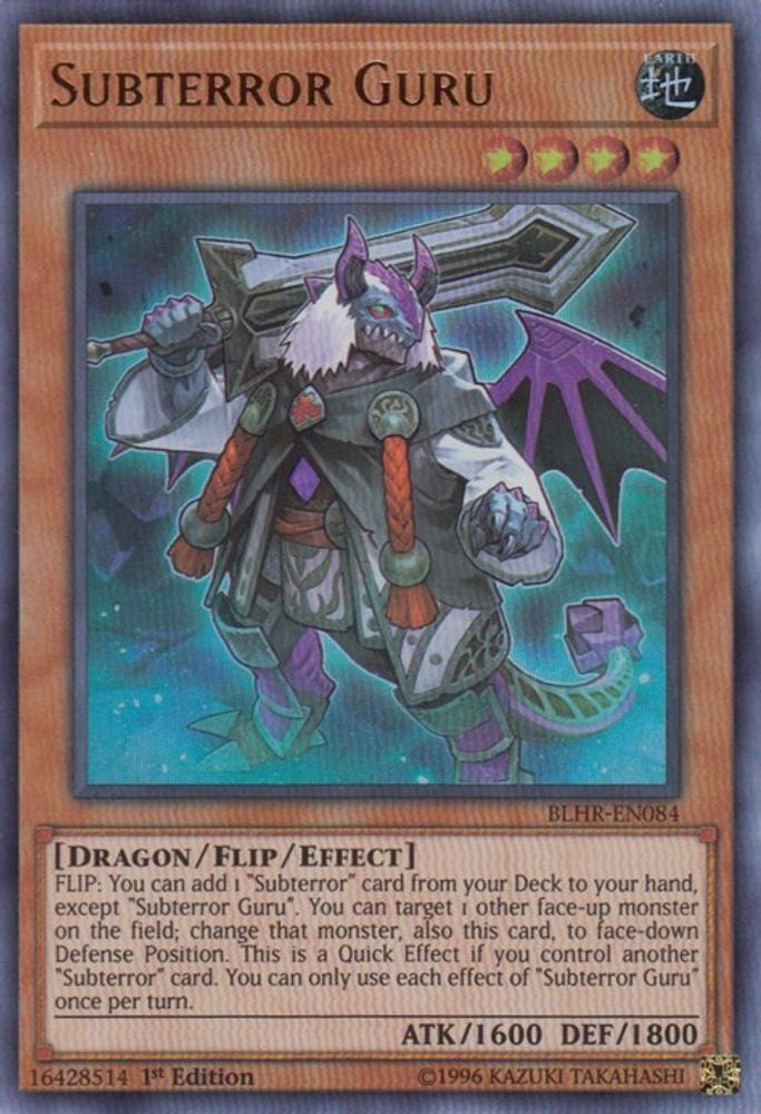 Subterror Guru (BLHR-EN084) - Ultra Rare