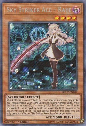 Sky Striker Ace - Raye [BLHR-EN089] Secret Rare 