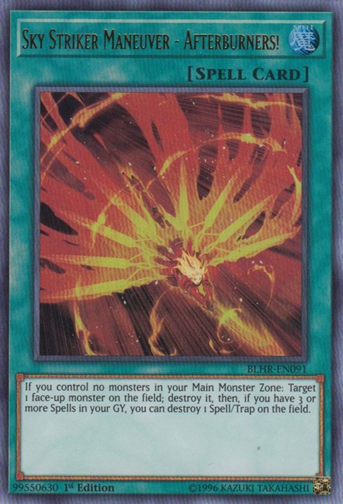 Sky Striker Maneuver - Afterburners! (BLHR-EN091) - Ultra Rare
