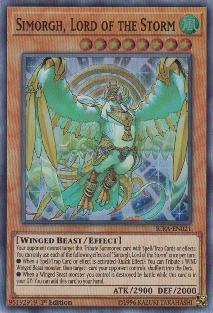 Simorgh, Seigneur de la Tempête [RIRA-EN021] Super Rare 