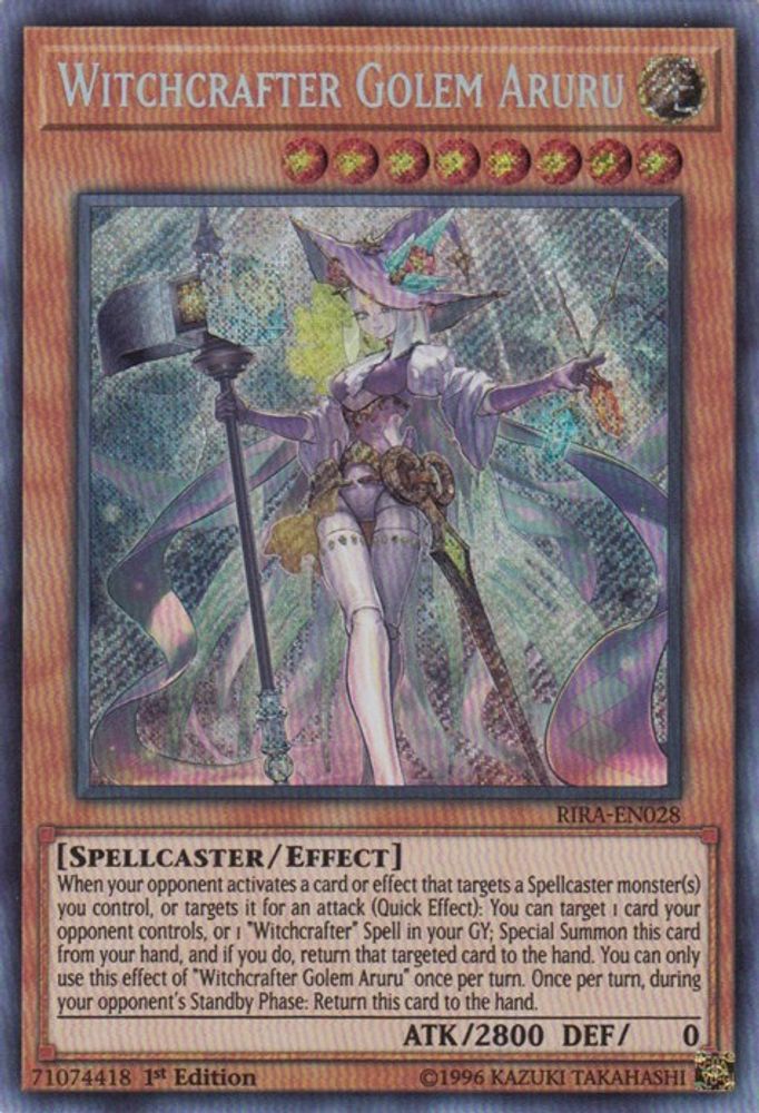 Golem sorcier Aruru [RIRA-EN028] Secret Rare 